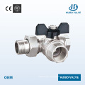 Brass Loosing Joint Three-Way Valve 3/4′′′inch with Ce Certificate